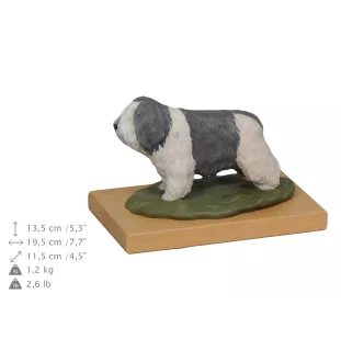 Polish Lowland Sheepdog, PON, Valee Sheepdog - painted figurine, statue, figure, made by the artist, brand Art-Dog