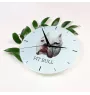 Pit Bull, American Pit Bull Terrier, Pitbull, APBT - geometrische Wanduhr mit Bild und Aufschrift der Marke Art-Dog