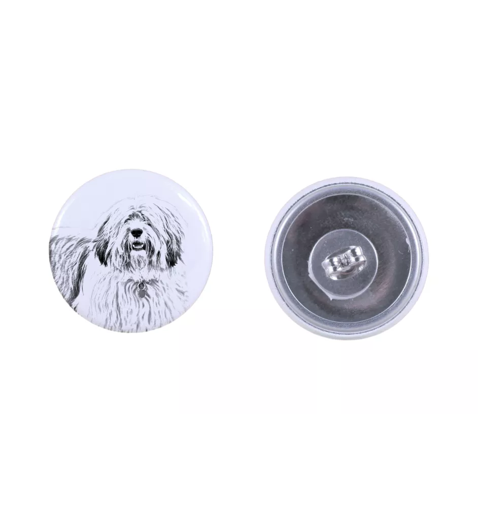 Berger polonais de plaine - boucles d'oreilles uniques avec un chien, votre animal de compagnie sur un porte-clés, marque propre Art-Dog