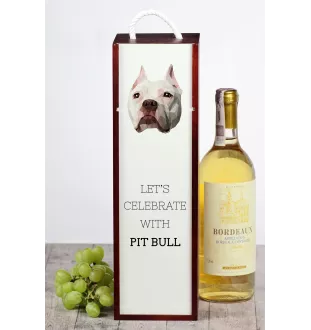 Pitbull, Pit Bull pudełko na wino geometryczne Art-Dog