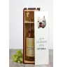 Pit Bull, American Pit Bull Terrier, Pitbull, APBT - geometrische Box mit einem Bild und Schriftzug für Wein der Marke Art-Dog