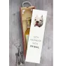 Pit Bull, American Pit Bull Terrier, Pitbull, APBT - geometrische Box mit einem Bild und Schriftzug für Wein der Marke Art-Dog