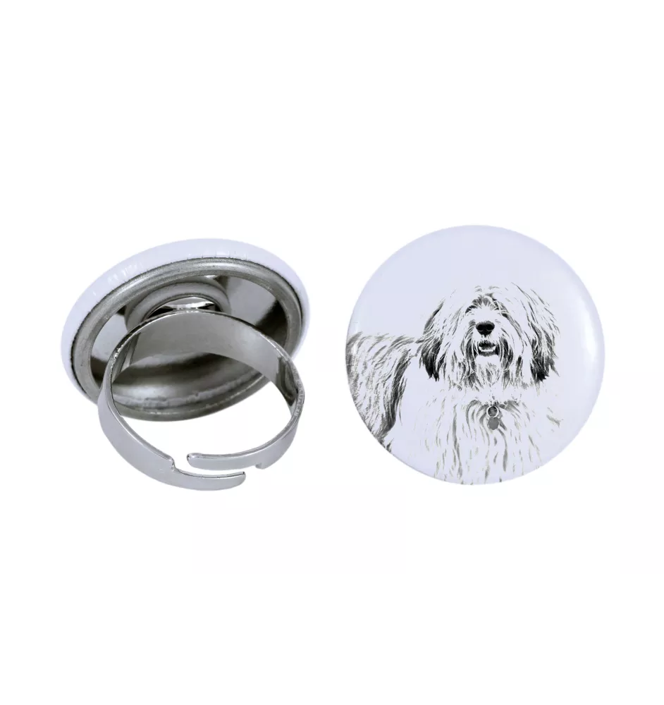 Polnischer Niederungshütehund, PON - Damen Schmuck mit dem Bild eines Hundes, handgefertigtes Produkt, Möglichkeit, Ihr eigenes Foto hinzuzufügen, Marke Art-Dog
