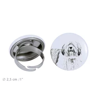 Berger polonais de plaine - bijoux pour femmes avec l'image d'un chien, produit fait à la main, possibilité d'ajouter sa propre photo, marque Art-Dog