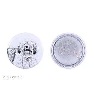 Polnischer Niederungshütehund, PON - Anstecknadel mit Ihrem Hund, fügen Sie Ihr eigenes Foto hinzu, Marke Art-Dog