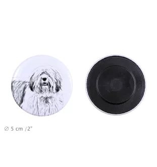 Polski owczarek nizinny magnes z psem duży Art-Dog