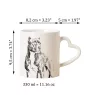 Pit Bull, American Pit Bull Terrier, Pitbull Terrier, APBT - cup with a dog, adorable cup with a heart-shaped handle, universal gift from the Art-Dog brand