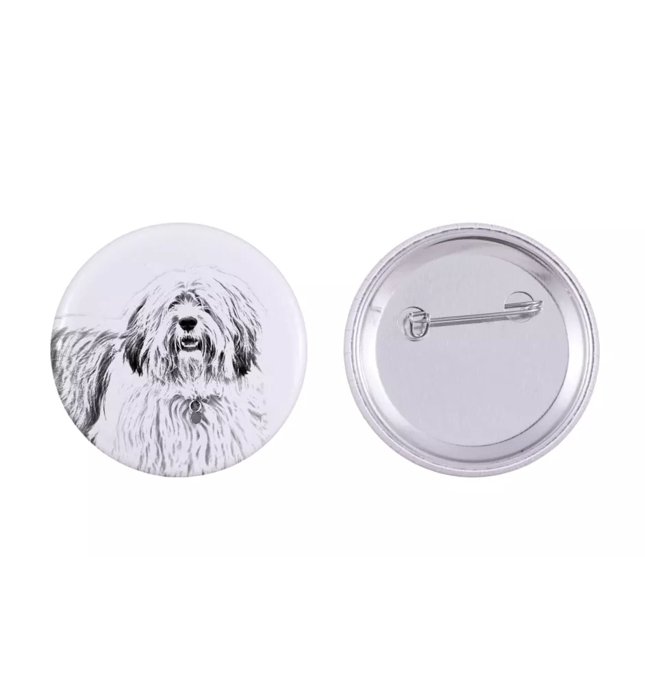 Polish Lowland Sheepdog, PON, Valee Sheepdog - pin with your dog, add your own photo, Art-Dog brand