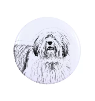 Polish Lowland Sheepdog, PON, Valee Sheepdog - pin with your dog, add your own photo, Art-Dog brand