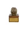 Polish Lowland Sheepdog, PON, Valee Sheepdog - urn for dog ashes with a statuette, small urn for a dog, personalized urn with a bust of a dog by Art-Dog brand