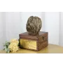 Polish Lowland Sheepdog, PON, Valee Sheepdog - urn for dog ashes with a statuette, small urn for a dog, personalized urn with a bust of a dog by Art-Dog brand