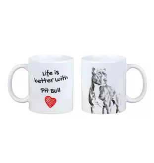 Pit Bull, American Pit Bull Terrier, Pitbull, APBT - Tasse mit Hund, Tasse mit Bild, personalisiertes Geschenk der Marke Art-Dog