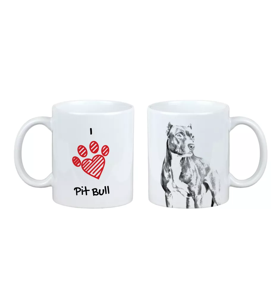 Pit Bull, American Pit Bull Terrier, Pitbull, APBT - Tasse mit Hund, entzückende Tasse mit Grafik, Geschenk mit Ihrem Foto von der Marke Art-Dog