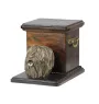 Berger polonais de plaine - urne pour les cendres d'un chien avec une statuette, une urne élégante pour chien, une urne exceptionnelle avec un buste de chien de la marque Art-Dog