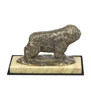 Polski owczarek nizinny statuetka na piaskowym kamieniu Art-Dog
