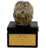 Polish Lowland Sheepdog, PON, Valee Sheepdog - an urn with an engraving and a sculpture of a dog, a handmade product by the Art-Dog brand.