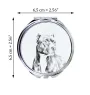 Pit Bull, American Pit Bull Terrier, Pitbull, APBT - miroir de poche avec chien, miroir personnalisé pour sac à main, miroir compact avec impression de la marque Art-Dog