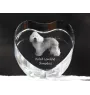 Polish Lowland Sheepdog, PON, Valee Sheepdog - a photo of a dog in crystal, crystal heart, unique photo frame from the Art-Dog brand