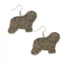 Polish Lowland Sheepdog, PON, Valee Sheepdog I - hanging earrings with dogs, charming jewelry for a dog mom, a gift for a girl from the Art-Dog brand