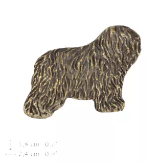 Polski owczarek nizinny kolczyki posrebrzane z psem Art-Dog