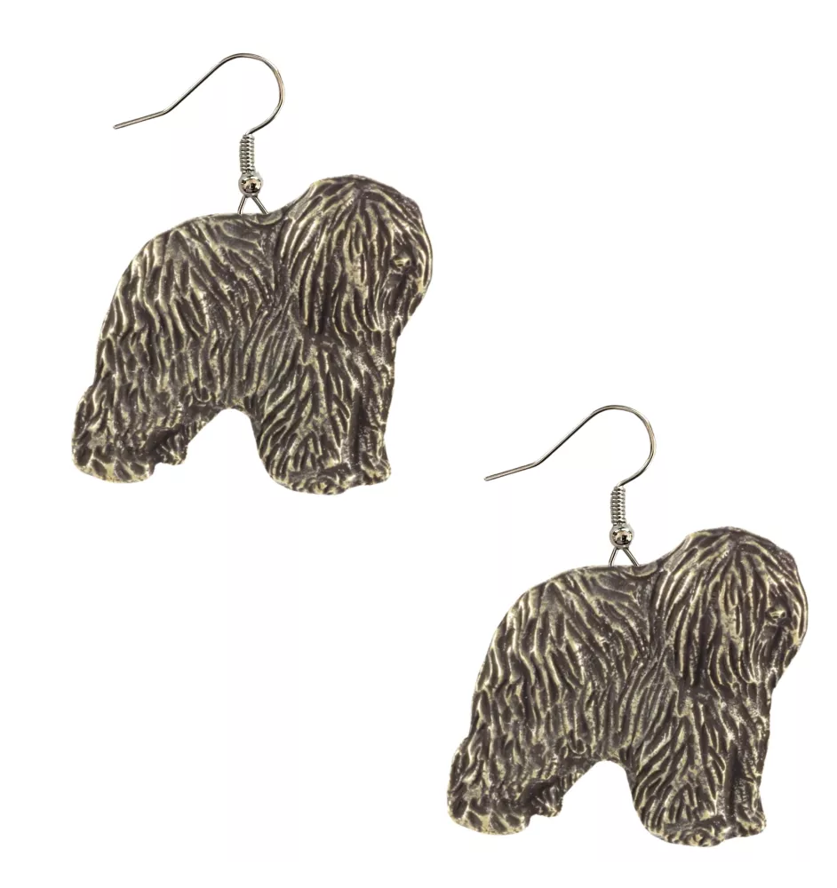 Polnischer Niederungshütehund, PON II - Hängende Ohrringe mit Hunden, entzückender Schmuck für Hunde-Mama, Geschenk für Mädchen von der Marke Art-Dog