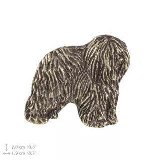 Polski owczarek nizinny kolczyki posrebrzane z psem Art-Dog