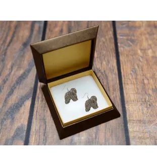 Polnischer Niederungshütehund, PON II - Hängende Ohrringe mit Hunden, entzückender Schmuck für Hunde-Mama, Geschenk für Mädchen von der Marke Art-Dog