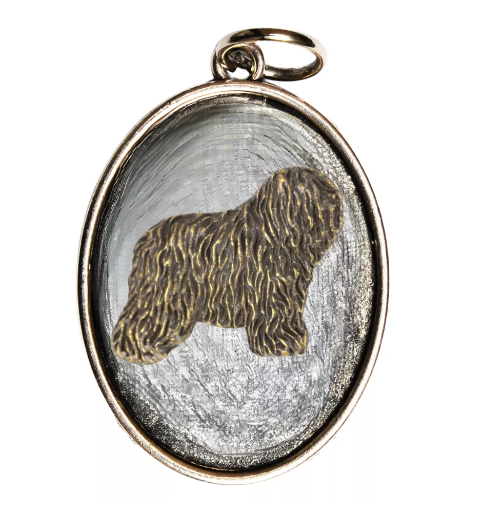 Polish Lowland Sheepdog, PON, Valee Sheepdog I - necklace with a dog, pendant for a dog mom, unique jewelry from the Art-Dog brand
