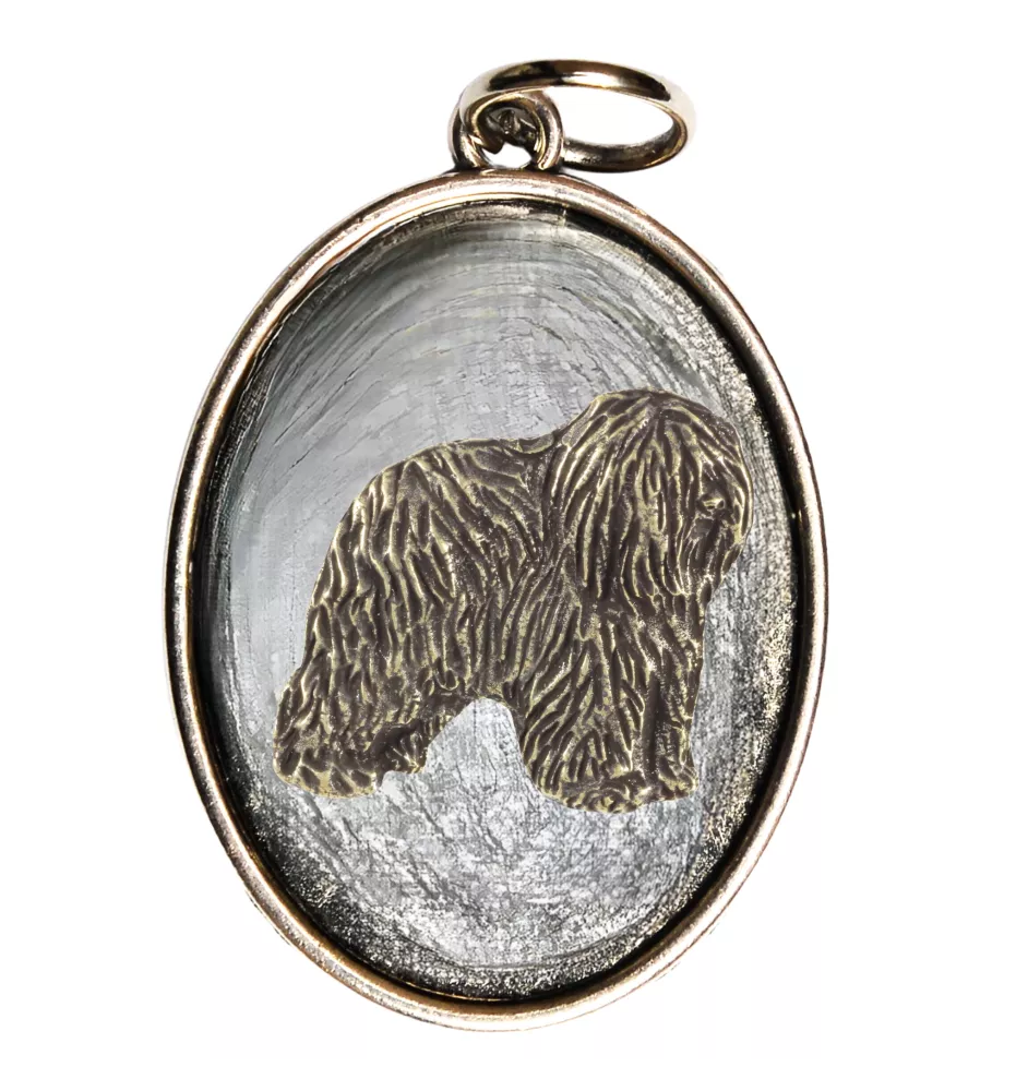 Polish Lowland Sheepdog, PON, Valee Sheepdog II - necklace with a dog, pendant for a dog mom, unique jewelry from the Art-Dog brand