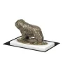 Polish Lowland Sheepdog, PON, Valee Sheepdog - dog figurine, statue on white marble, trophy for Art-Dog dog show exhibition