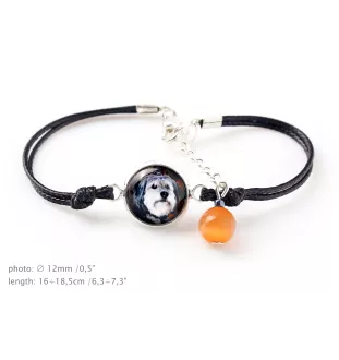 Berger polonais de plaine - ensemble de bijoux avec votre photo, ensemble fait à la main, bracelet et collier de la marque Art.-Dog