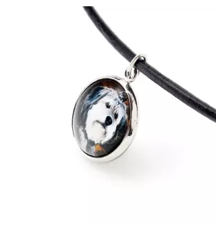Polish Lowland Sheepdog, PON, Valee Sheepdog - a set of jewelry with your photo, handmade set, bracelet and necklace by Art.-Dog brand