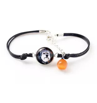 Berger polonais de plaine - ensemble de bijoux avec votre photo, ensemble fait à la main, bracelet et collier de la marque Art.-Dog