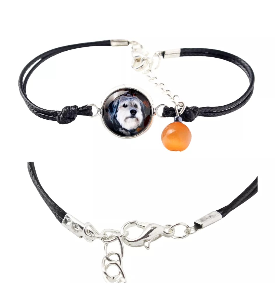 Polish Lowland Sheepdog, PON, Valee Sheepdog - bracelet in a box with your photo, feminine jewelry, perfect gift from Art-Dog brand