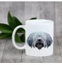 Polnischer Niederungshütehund, PON - Becher mit einem Bild und dem Schriftzug geometrischer Hund Art-Dog