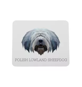 Polski owczarek nizinny podkładka geometryczna Art-Dog