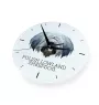 Polish Lowland Sheepdog, PON, Valee Sheepdog - geometric wall clock with a picture and the brand name Art-Dog