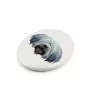 Polish Lowland Sheepdog, PON, Valee Sheepdog - a plate with a geometric design and the brand name Art-Dog