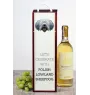 Berger polonais de plaine - une boîte géométrique avec une photo et un texte pour le vin de la marque Art-Dog