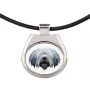 Berger polonais de plaine - collier avec une photo et un motif géométrique de la marque Art-Dog