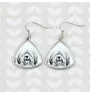 Berger polonais de plaine - boucles d'oreilles avec chien, boucles d'oreilles pendantes avec photo, bijoux personnalisés avec impression de la marque Art-Dog