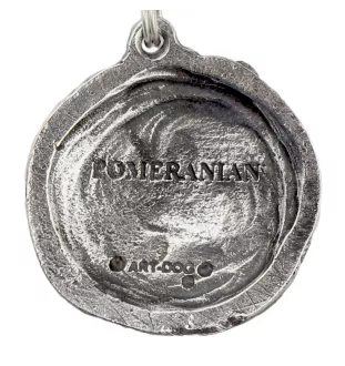 Pomeranian dog, Pom Dog, Dwarf Spitz - Necklace with dog, silver-plated pendant for dog fan, unique jewelry by Art-Dog brand