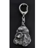 Poodle - Silver-plated key ring with dog, handbag decoration, backpack pendant by Art-Dog brand