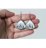 Berger polonais de plaine - boucles d'oreilles avec chien, boucles d'oreilles pendantes avec photo, bijoux personnalisés avec impression de la marque Art-Dog