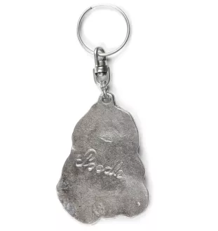 Poodle - Silver-plated dog pendant, handbag decoration, backpack pendant by Art-Dog brand