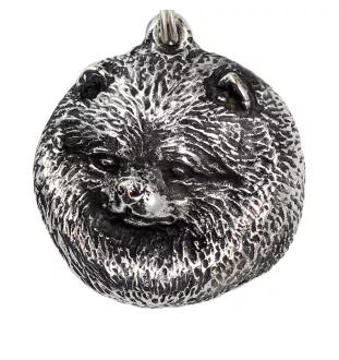 Poméranien, loulou de Poméranie, spitz nain - Collier pour chien, bijoux uniques pour les fans de chiens, pendentif vipère unique de la marque Art-Dog