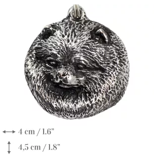 Poméranien, loulou de Poméranie, spitz nain - Collier pour chien, bijoux uniques pour les fans de chiens, pendentif vipère unique de la marque Art-Dog