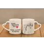 Polish Lowland Sheepdog, PON, Valee Sheepdog - cup with a dog, adorable cup with a heart-shaped handle, universal gift from the Art-Dog brand