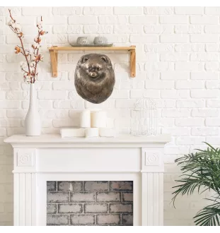 Pomeranian dog, Pom Dog, Dwarf Spitz - Dog statue, hanging bust, unique decoration for dog lover by Art-Dog brand