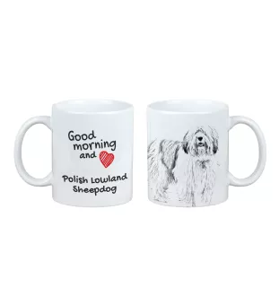Polish Lowland Sheepdog, PON, Valee Sheepdog - cup with a dog, cup with a photo, personalized gift from the Art-Dog brand